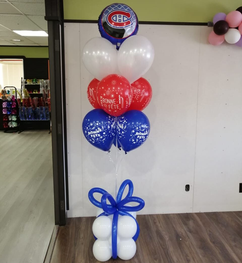 Bouquet thématique de 10 ballons. 6-7 pieds