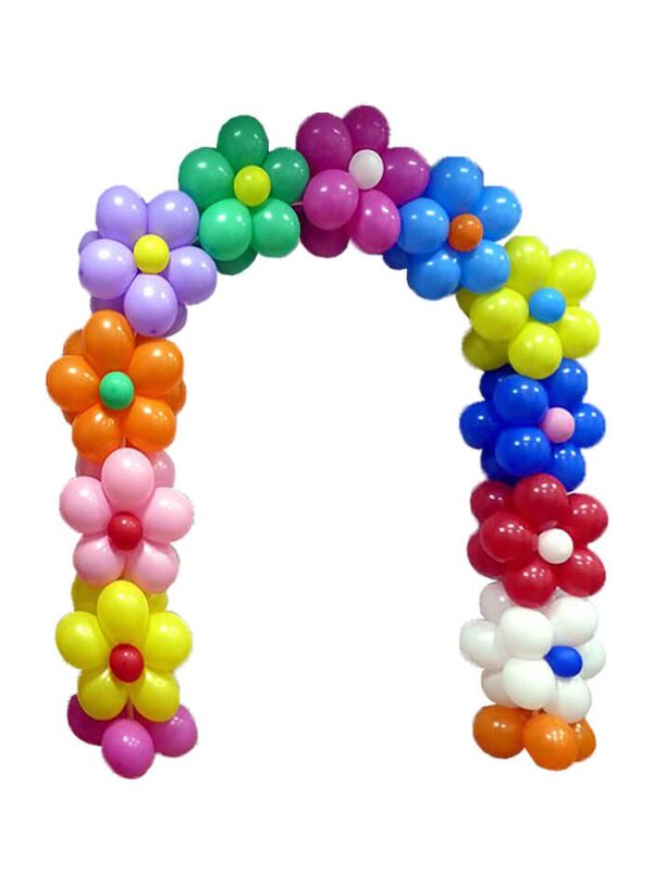 Arche de ballons Fleury, 20 pieds (encadrée)