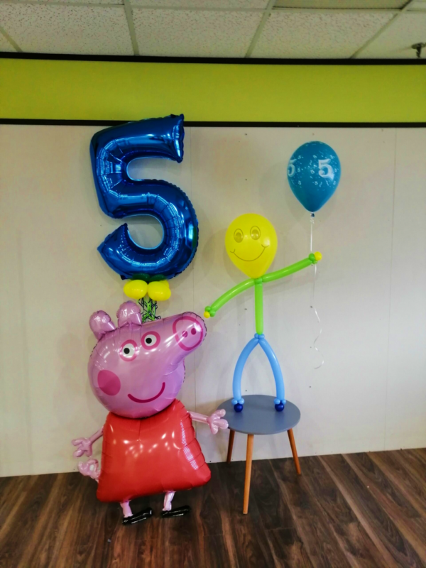 Combo anniversaire (numéro, personnage et smiley)