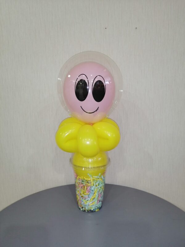 Clear balloon candy cup, 1ft